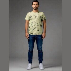 American Stitch Knitted  Short Sleeve Shirt Size:Medium